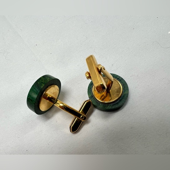 Jade cufflinks - Picture 4 of 4